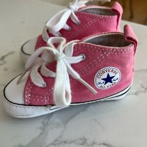 Converse Infant Pink White High-Tops size 3
